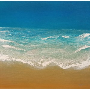 Irtiza Kazmi, 18 x 18 inches, Acrylics on Canvas, Seascape Painting, AC-IRTK-041